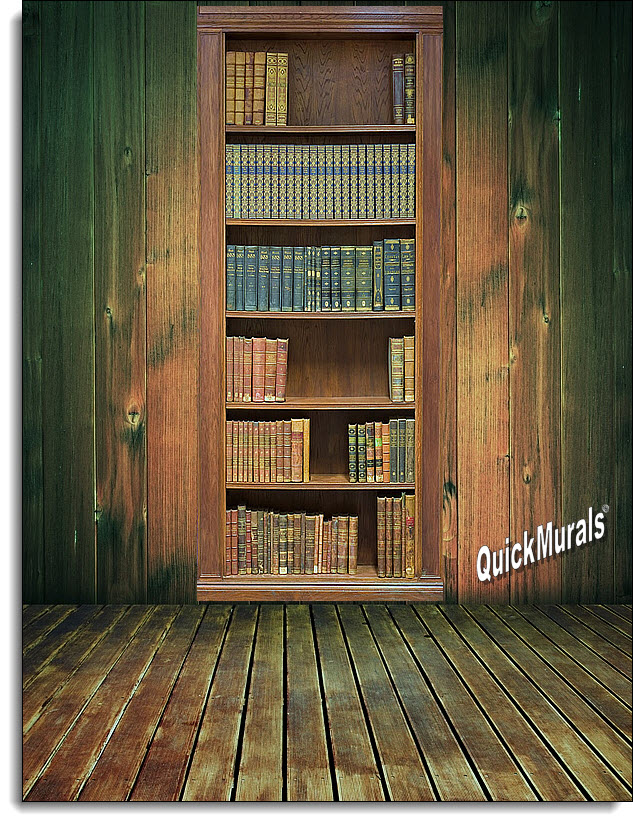 Library Wall Mural by QuickMurals