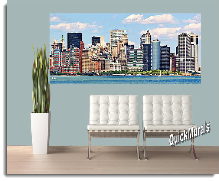 NYC Panoramic (Color) Peel and Stick Wall Mural