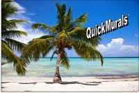 Tropical Beach Peel and Stick Wall Mural Roomsetting