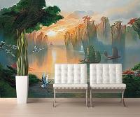Secret Lagoon Mural PR1815 8015 Roomsetting