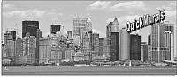 NYC Panoramic Black & White Peel and Stick Wall Mural