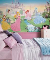 Disney Dancing Princess Wall Mural by Roommates JL1228M Roomsetting