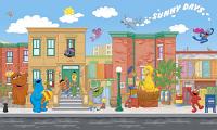 Sesame Street Wall Mural by Roommates 