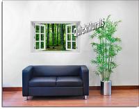 Woodland Forest Window Mural Roomsetting