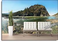 Mountain River Peel and Stick Wall Mural Roomsetting