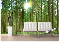 Morning Forest Peel and Stick Wall Mural Roomsetting