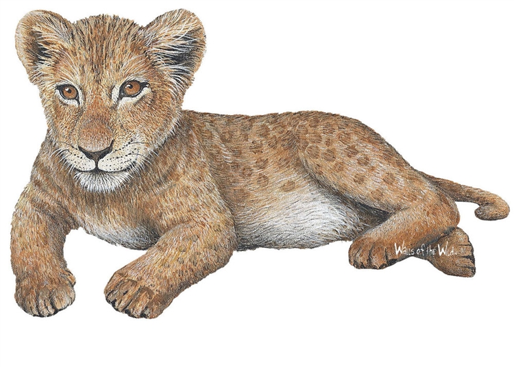 Lion Cub Peel & Stick Applique 110916