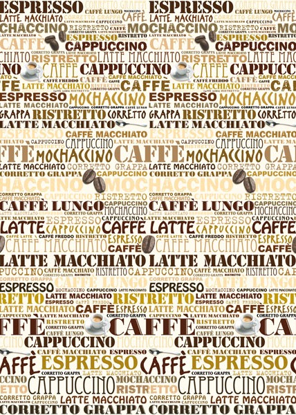 Cappuccino Cafeteria Wall Mural