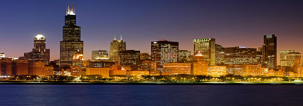 Chicago Skyline Wall Mural by QuickMurals