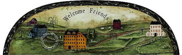 Welcome Friends Arch Mural
