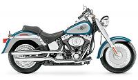 Harley Fatboy Bike blue Mural 259-67116
