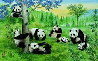 Pandas Mural PR1810