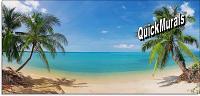 Coconut Beach Panoramic by QuickMurals