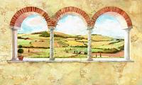 Tuscan Vista Mural UR2003M by York
